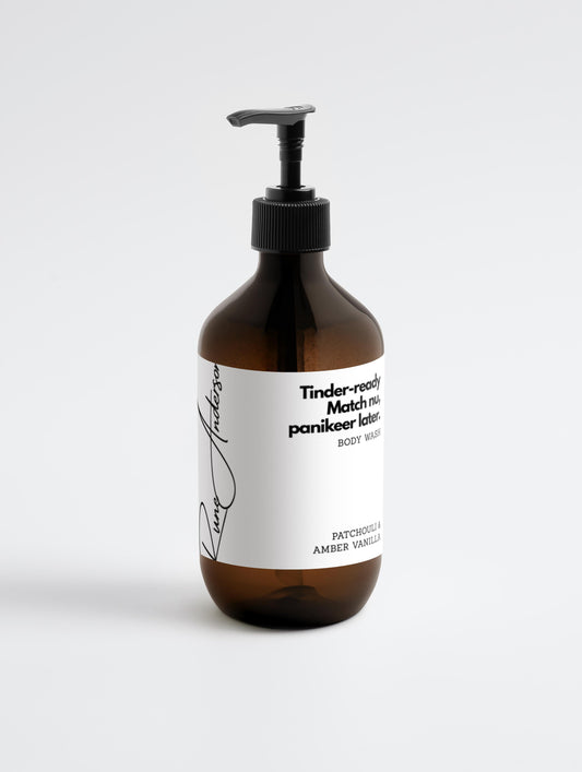 Tinder-Ready | Body Wash | Patchouli & Amber Vanilla - 490 ml